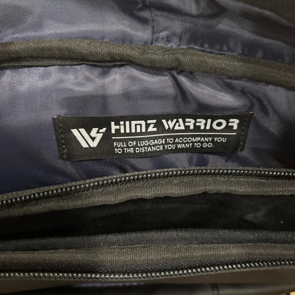 Himz Warrior Transparent Black PVC Backpack Men Stadium Approved Bag